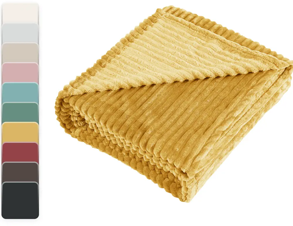 INSPIRE Плед Jane 5 — уютный велсофт для интерьера 89025386