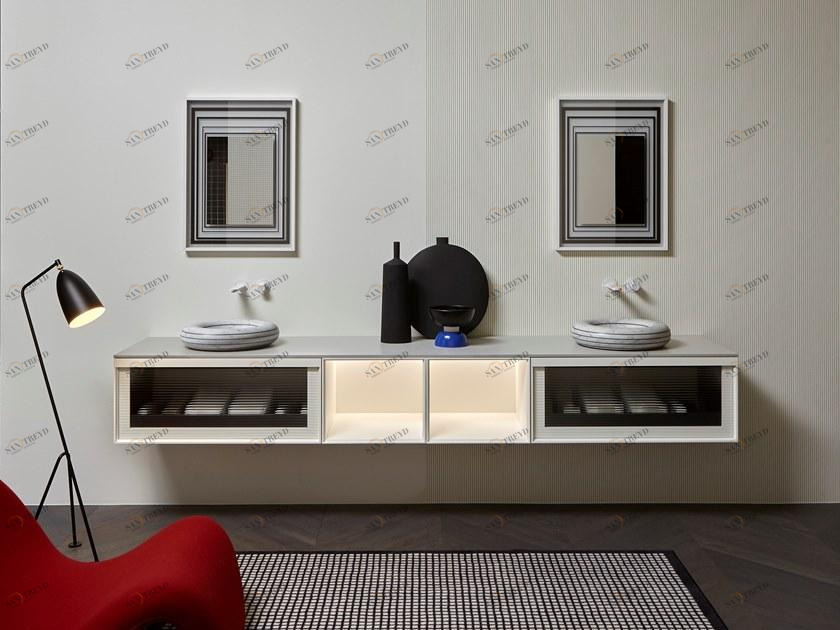 Antonio Lupi Design Двойная подвесная тумба под умывальник с ящиками Bemade Antoniolupi sun-id-1377815