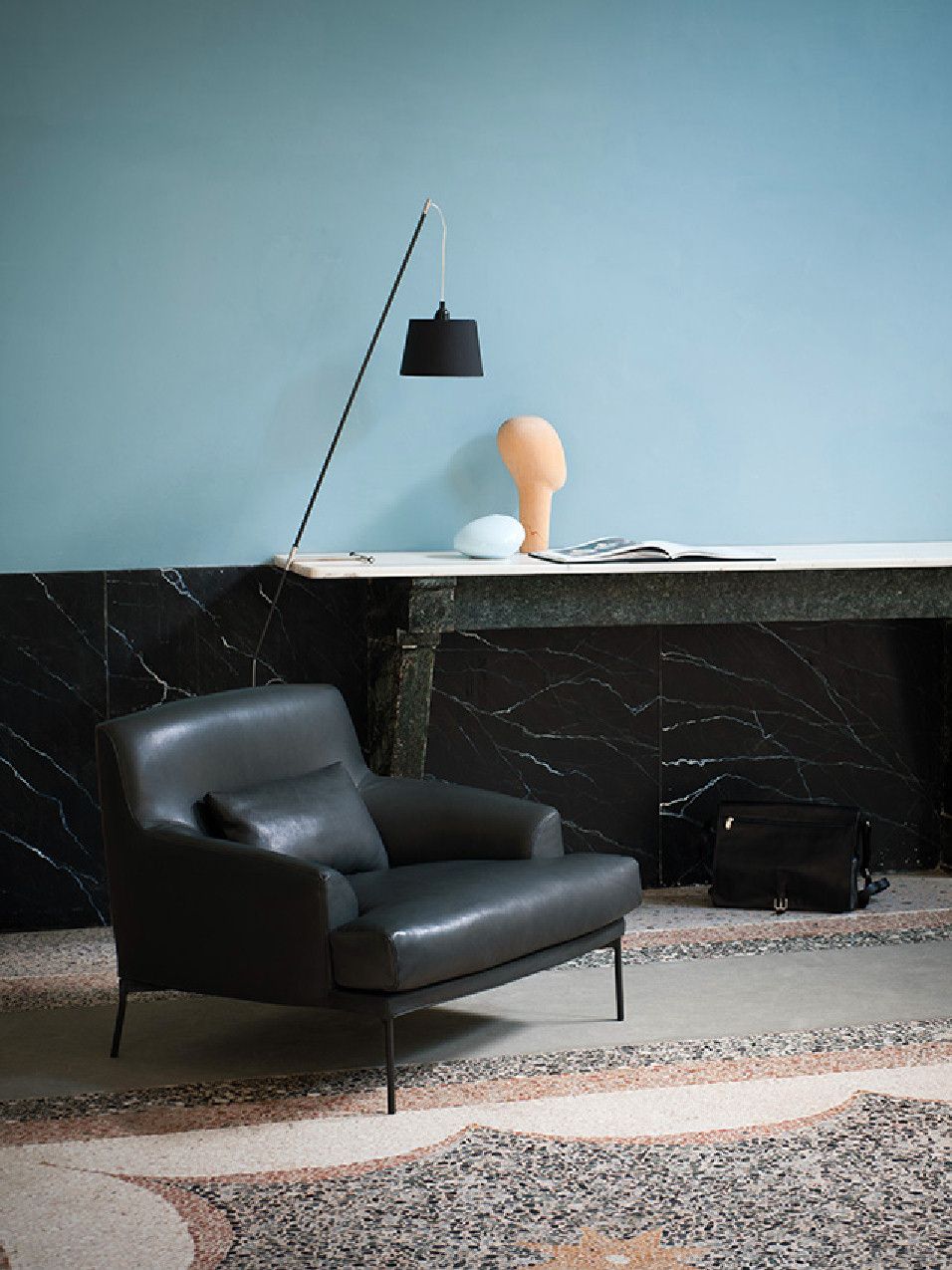 Кожаное кресло с подлокотниками Tacchini Монтевидео ARCH-00100268 - Вид №3