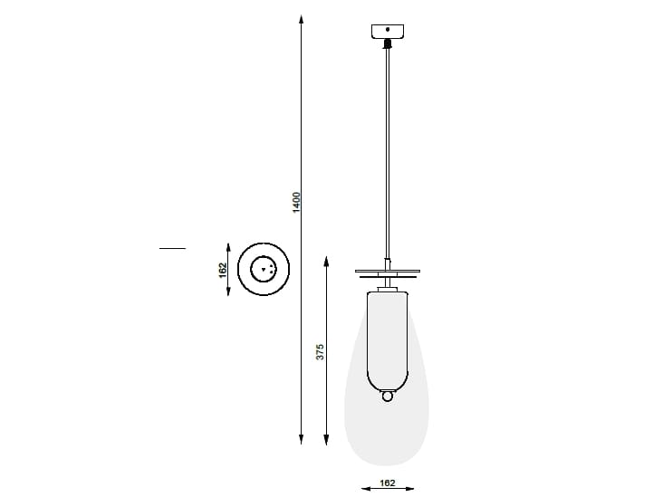 Стеклянный и латунный светодиодный подвесной светильник LUCE TU Dom Mini ARCH-00140649 - Вид №2