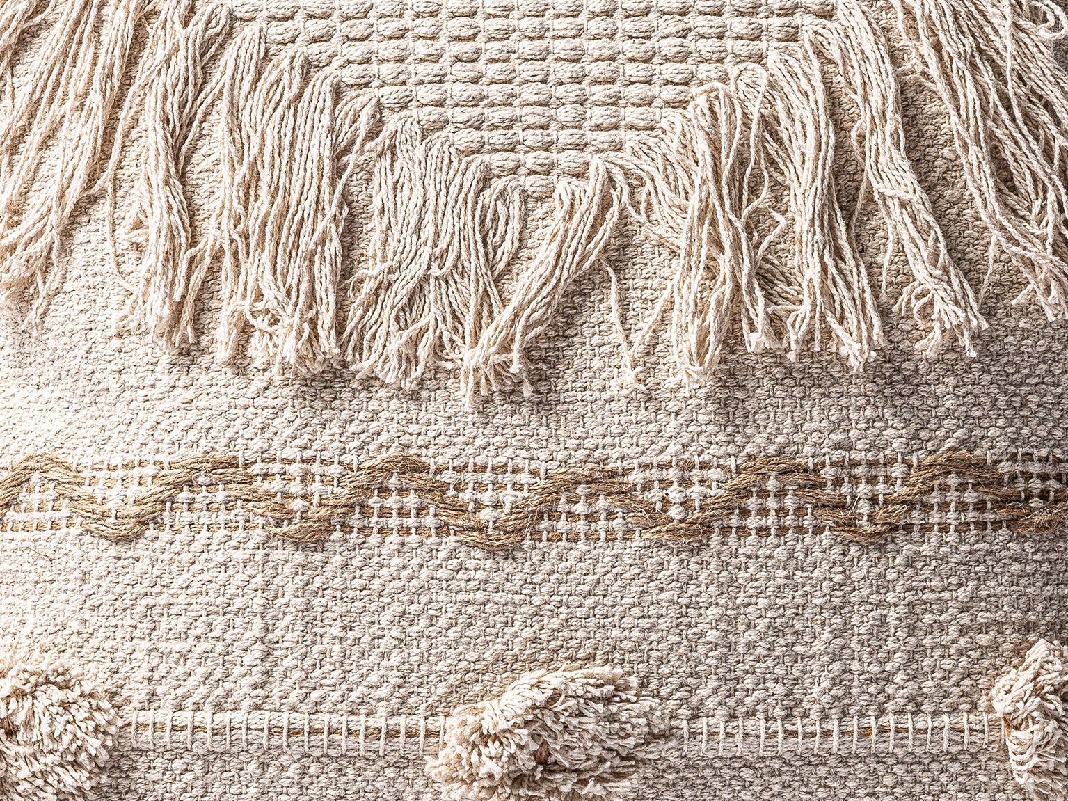 Квадратная подушка из мешковины Vical Home YAIRA ARCH-00092580 - Вид №5