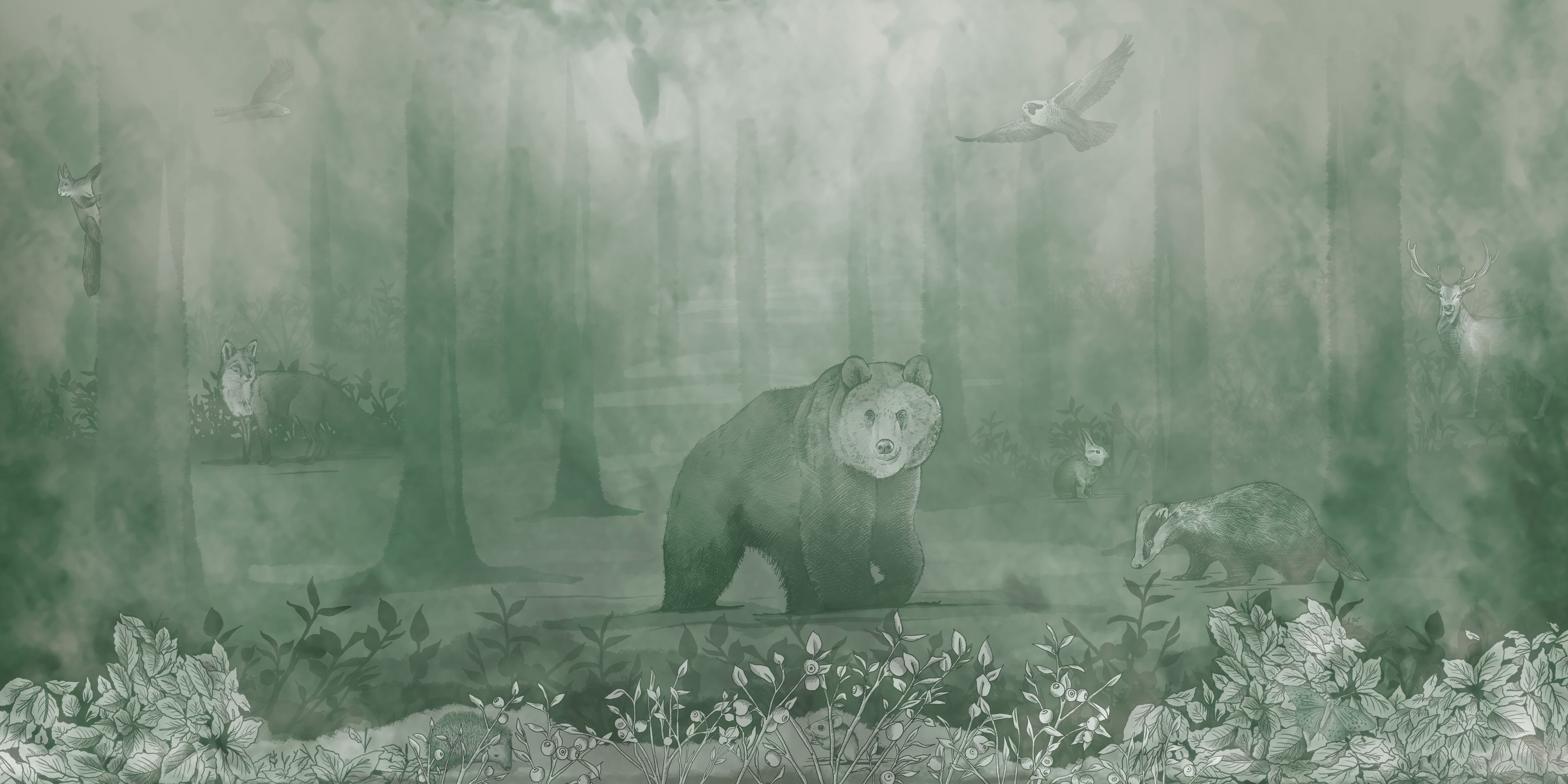 Детские обои с пейзажами Inkiostro Bianco Inkids ARCH-00140825 - Вид №1