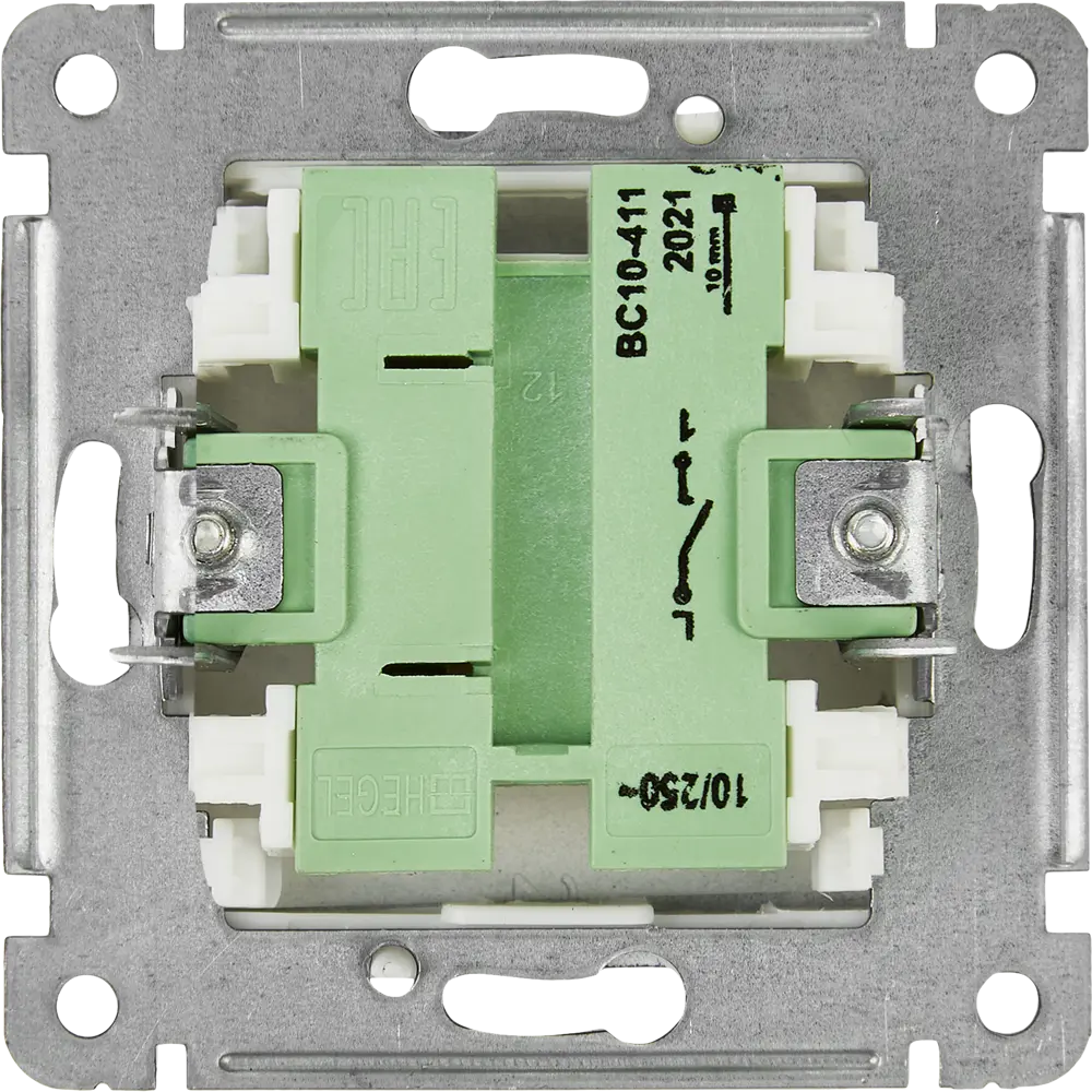 Выключатель встраиваемый Hegel Мастер 1 клавиша цвет черный STLM-2126994 - Вид №2