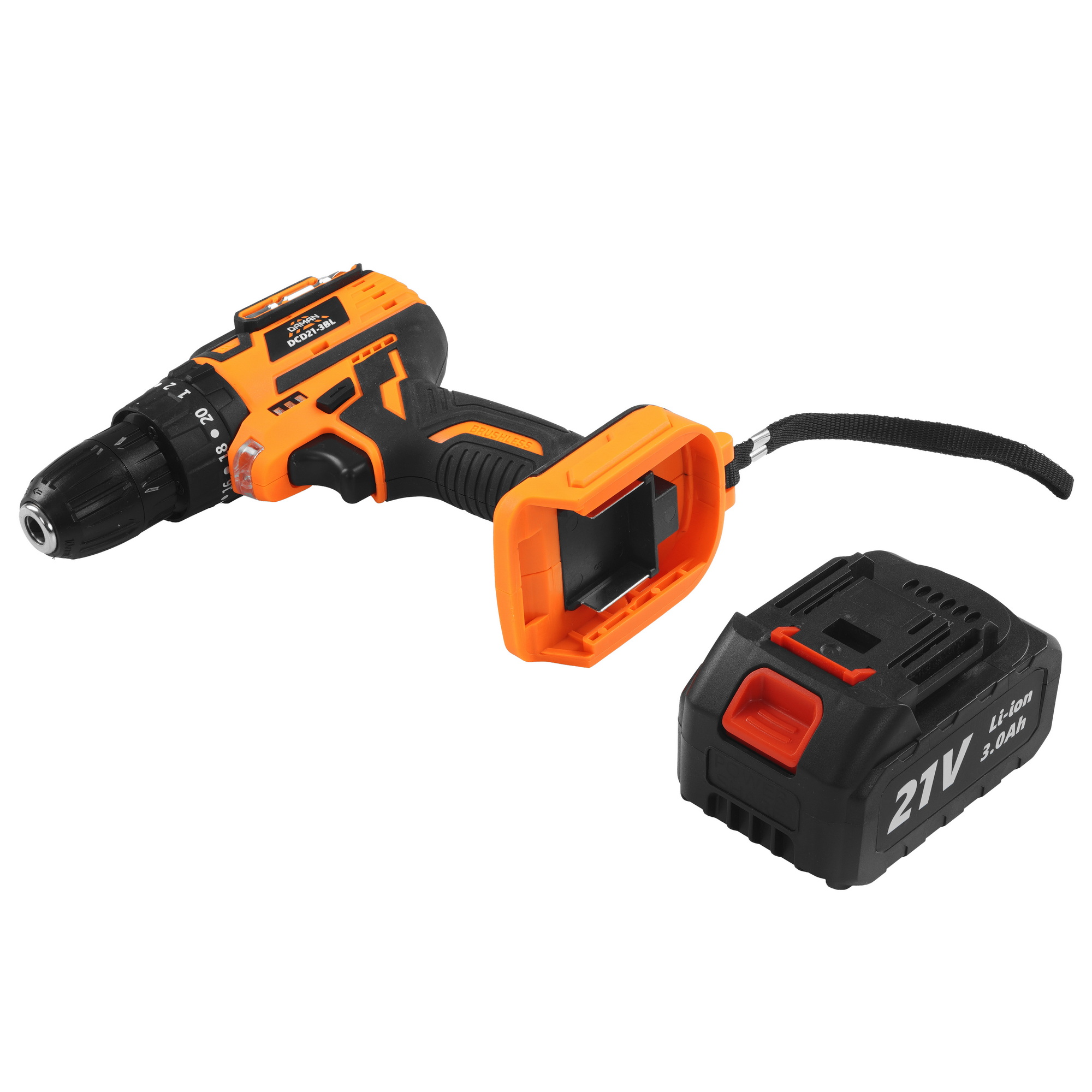 Дрель-шуруповерт DAMAN DCD21-3BL 9230670 BRAIT STDN-0085753 - Вид №5