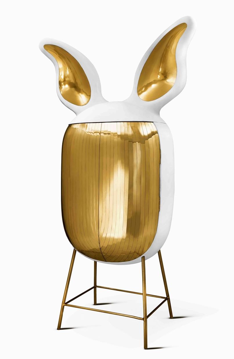 Scarlet Splendour Комод из латуни с распашными дверцами Animagic sun-id-1511759 - Вид №2