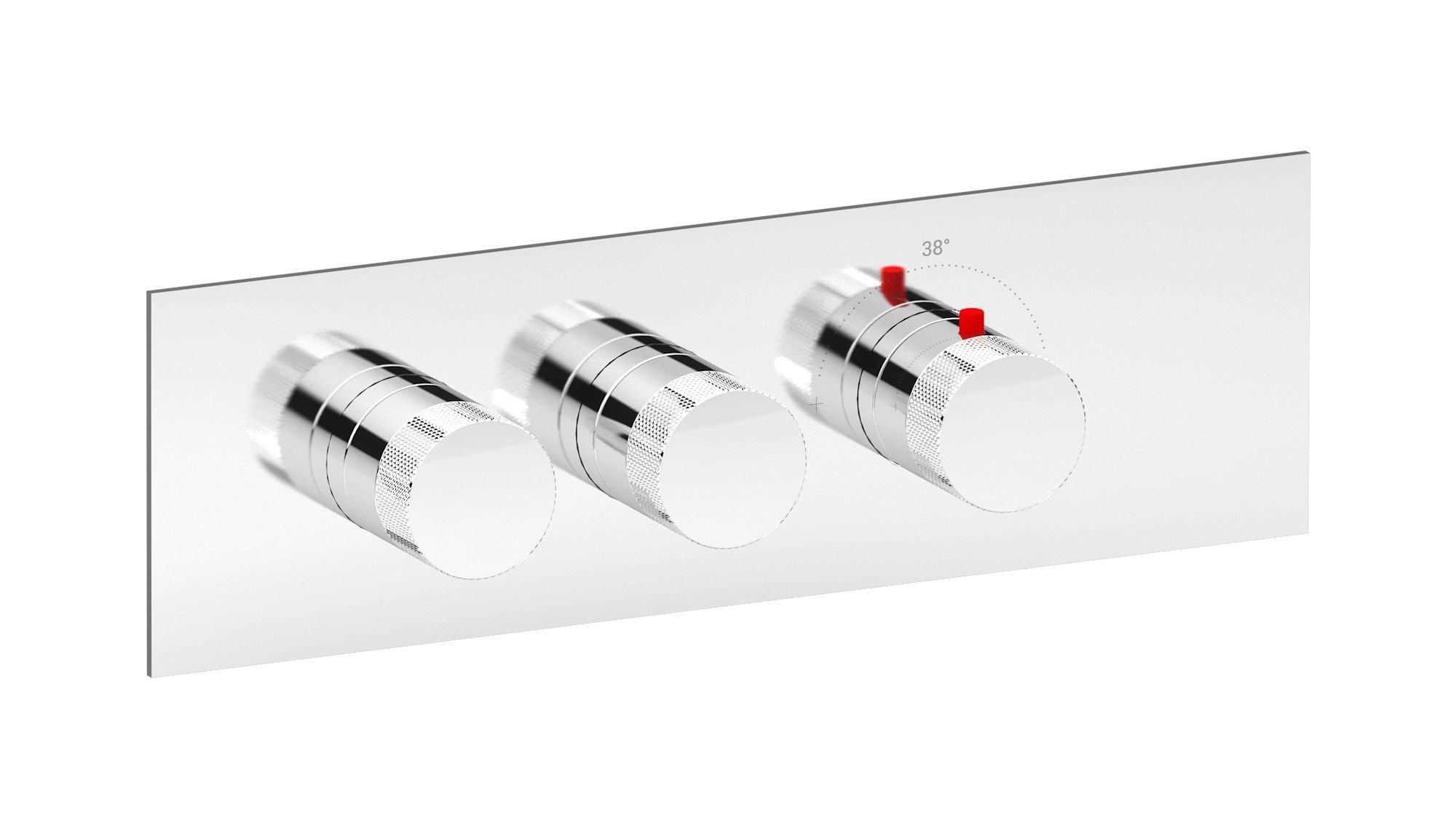 Термостатический смеситель для душа с 3 отверстиями IB Aqua ARCH-00075645 - Вид №6