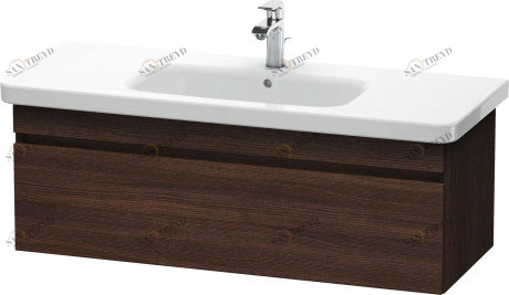 DS639505353 DuraStyle Тумбочка подвесная Каштан темный, декор Duravit