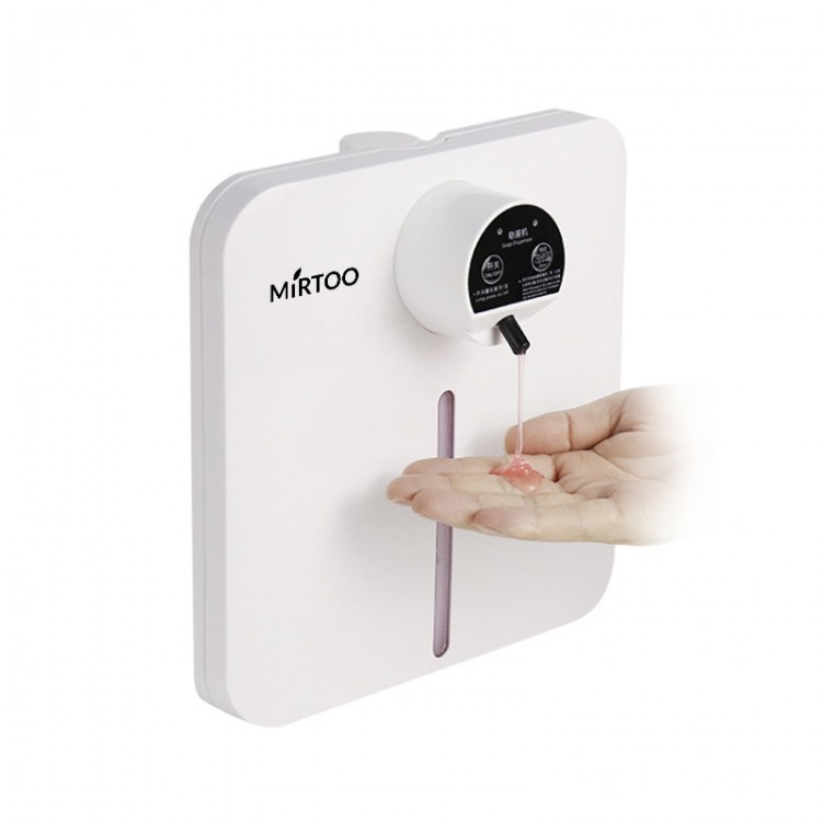 ZY22 white MIRTOO Сенсорный дозатор для антисептика MIRTOO ZY22 капельный, ультратонкий, настольный, 1300 мл белый 