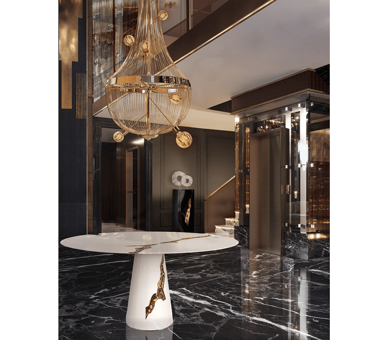 0-256 Белый обеденный стол Lapiaz Boca Do Lobo  - Вид №2