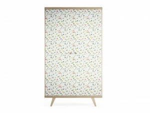 Шкаф распашной двухдверный осветленный дуб с принтом Thimon THE IDEA  210341 Бежевый;белый