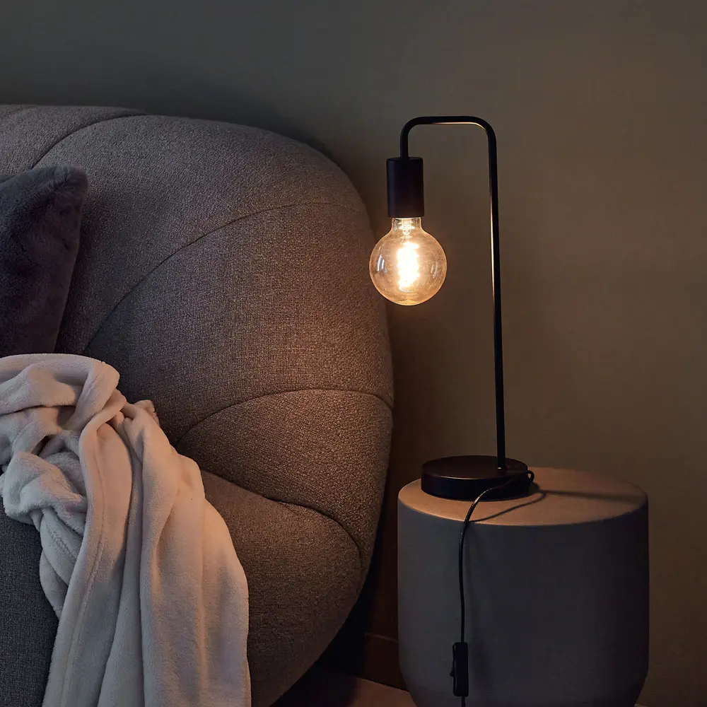 Настольная лампа INSPIRE Lina - минимализм в черном металле 86493627 STLM-1326138 - Вид №8