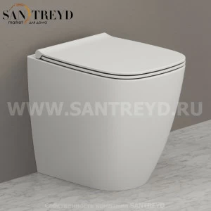 GN002BO Приставной унитаз напольный Белый Ceramica Globo GENESIS Италия