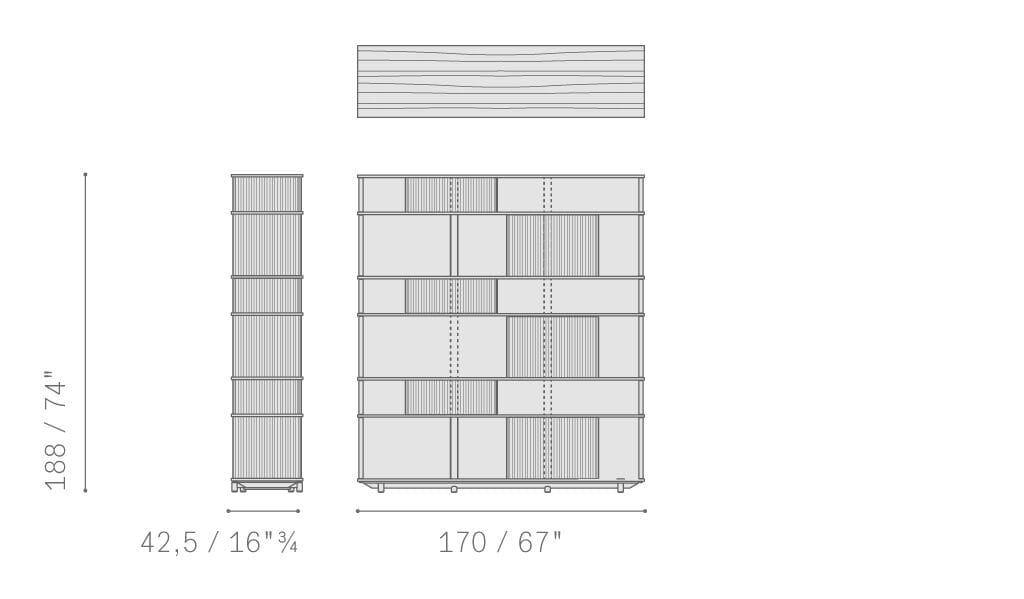 Книжный шкаф из дуба Poltrona Frau коллекция-мебель и аксессуары ARCH-00097975 - Вид №6