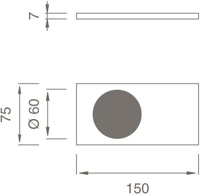 Ceadesign Мыльница на столешнице из нержавеющей стали Duet - accessori Det 86 - Вид №1