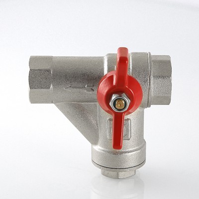 VT.294.N.05 Кран шаровой со встроенным прямым фильтром Valtec 3/4"  - Вид №16