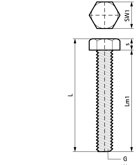 6143835 Монтажный элемент BIS Болты шестигранные WALRAVEN  - Вид №1