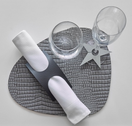 98233 Кольцо для cалфетки Кожаное LIND DNA Дания  - Вид №1