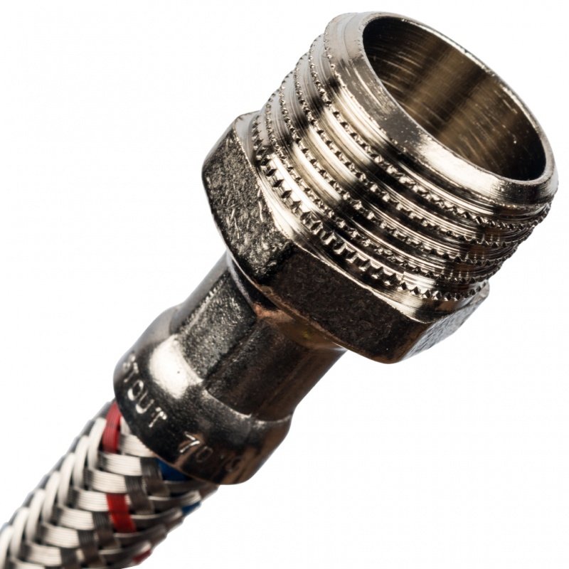 Гибкая подводка для воды НР 1/2 х ВР 1/2 STOUT - 500 мм SHF0086081515 - Вид №1