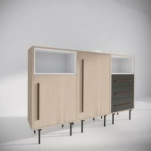 Комплект Tube, белый/оливковый