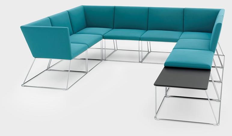 Viganò Низкий квадратный металлический журнальный столик на контракт George sun-id-1484019 - Вид №2