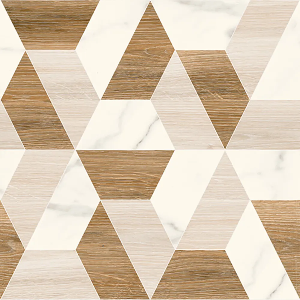 Керамогранит Классик «Вуд» 45х45см 1.42 м² цвет коричневый/белый LB CERAMICS STLM-2107104 - Вид №2