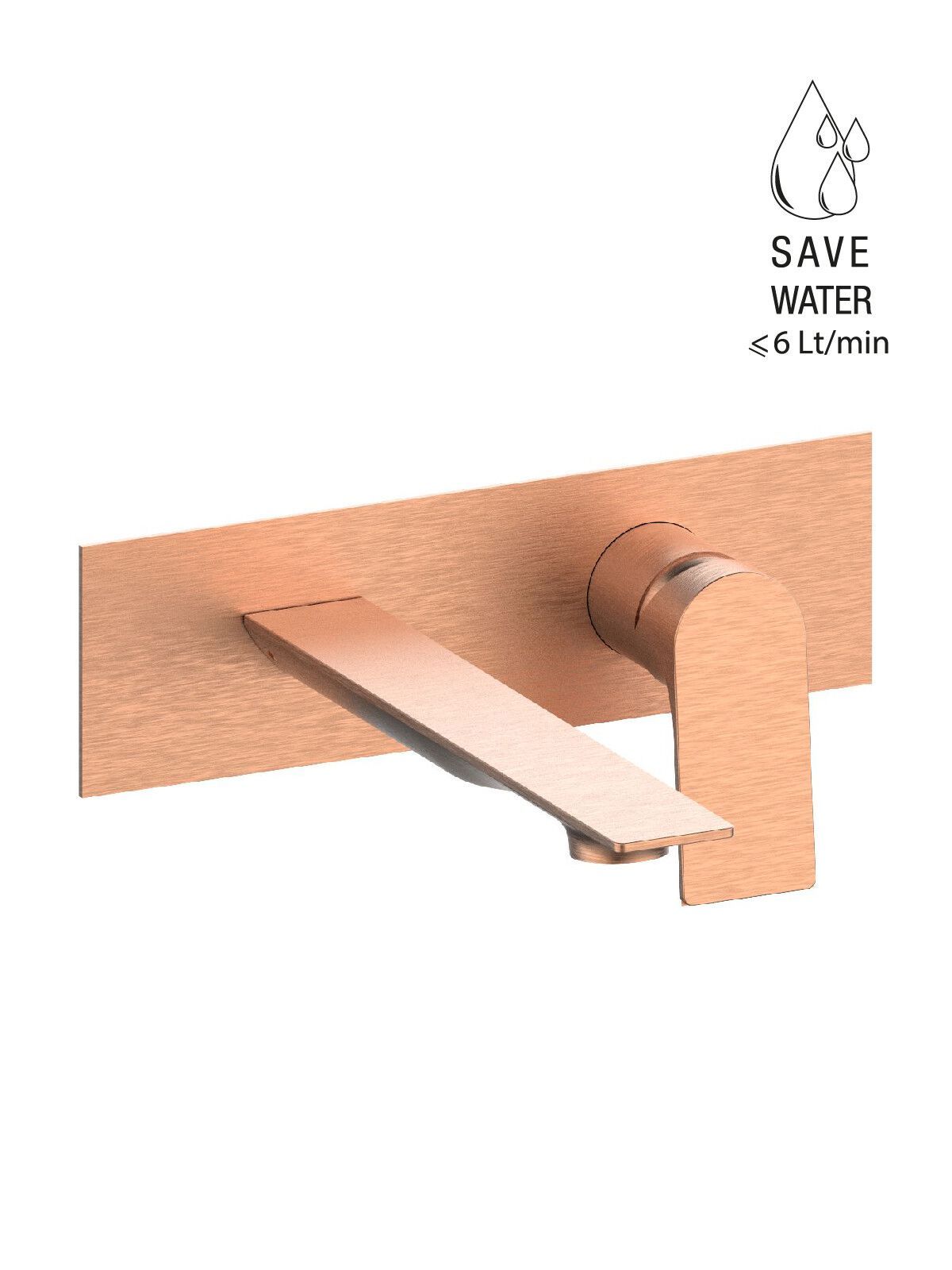 Настенный смеситель для раковины с ограничителем расхода Rubinetterie Frattini Нарцисс ARCH-00108385 - Вид №10