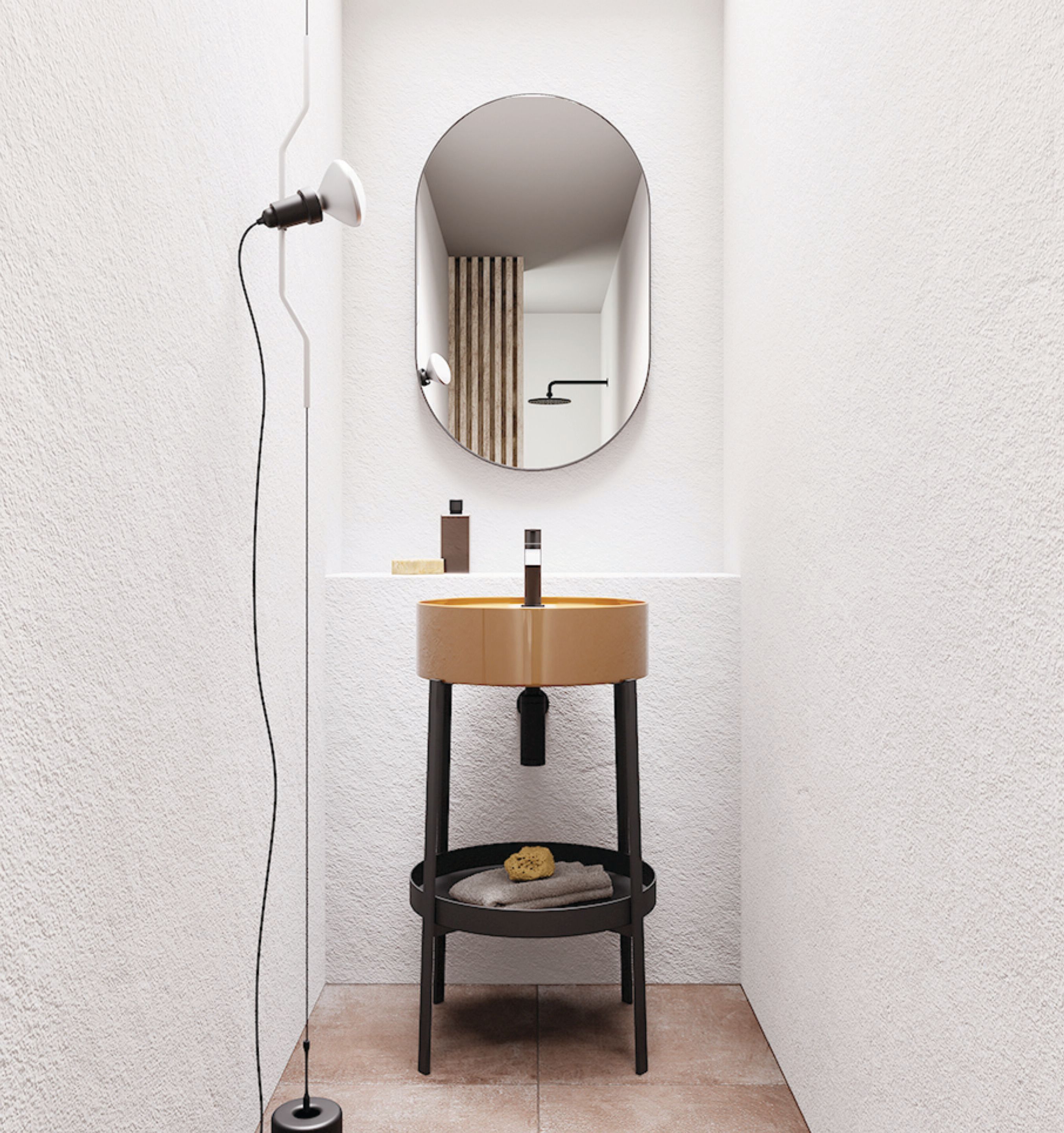 Круглый консольный умывальник Nic консольный стол ARCH-00007982