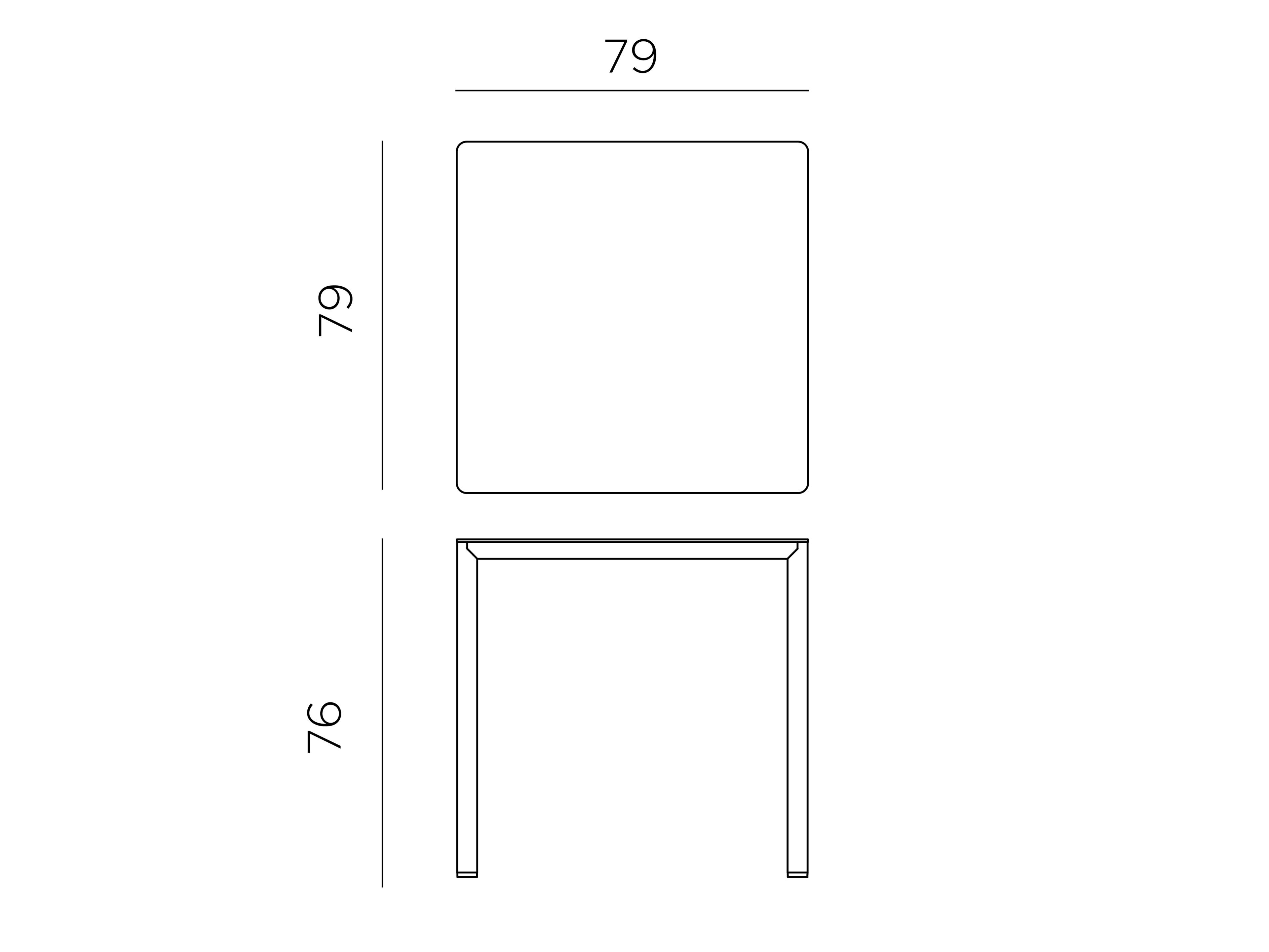 Контрактный стол и квадратный сад Nardi Piave ARCH-00034185 - Вид №7