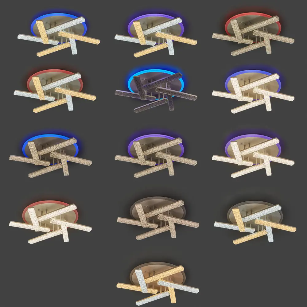 Люстра De City Оскар — современное освещение с RGB-подсветкой и пультом управления 88038421 STLM-0935334 - Вид №1