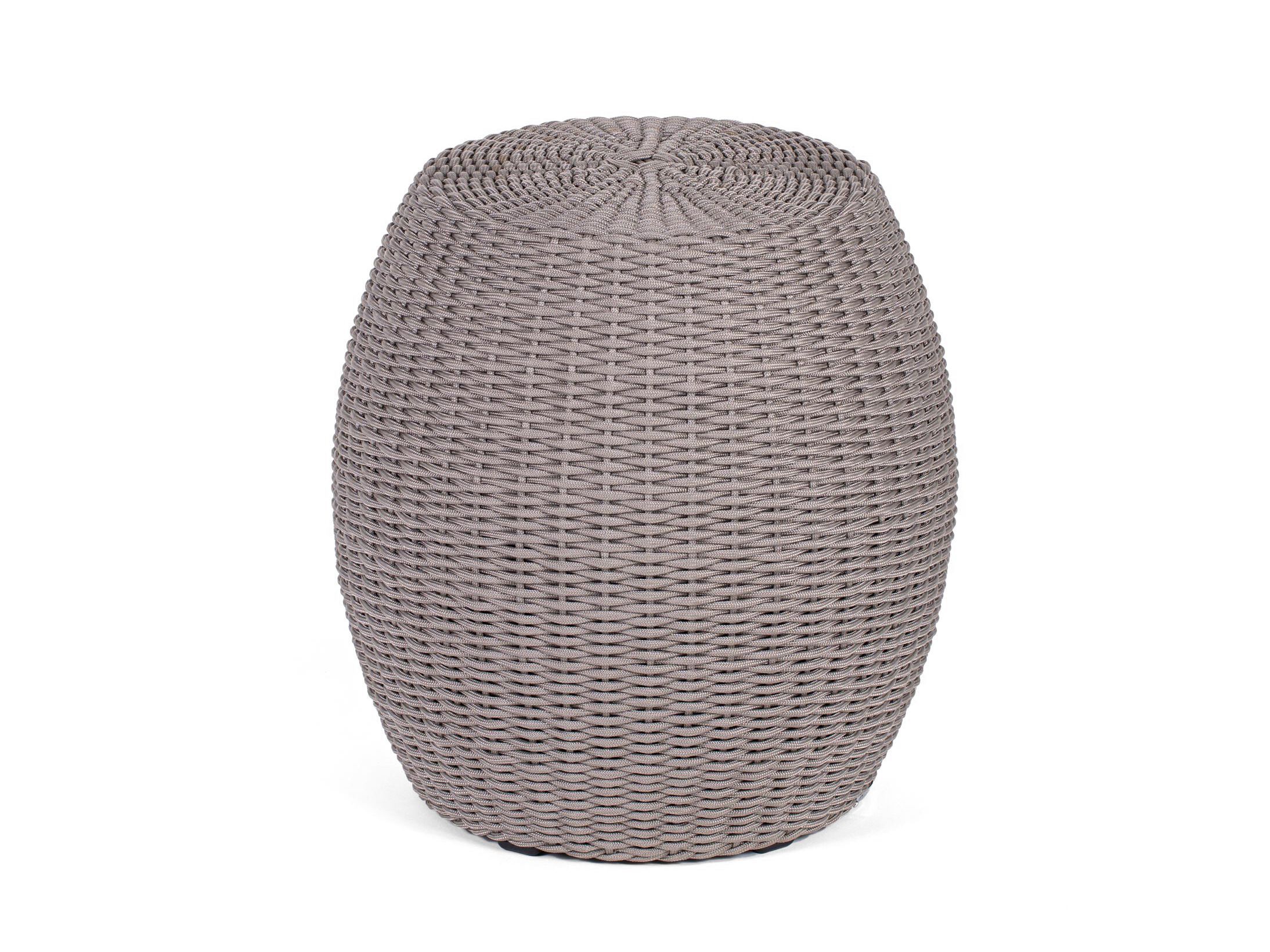 Плетеный алюминиевый садовый пуф Nodo Italia BARREL ARCH-00123578 - Вид №1