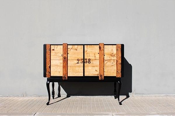 ICI ET LÀ Буфет из восстановленной древесины с распашными дверцами Rescue Tkm10 - Вид №4