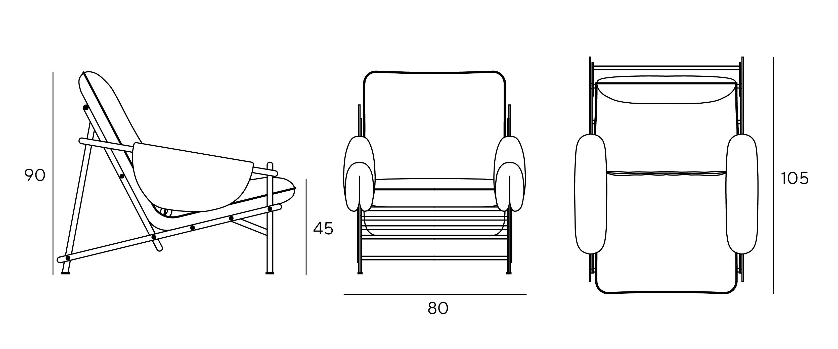 Съемное тканевое кресло с подлокотниками Innova Imbottiti PALITO ARCH-00050056 - Вид №3