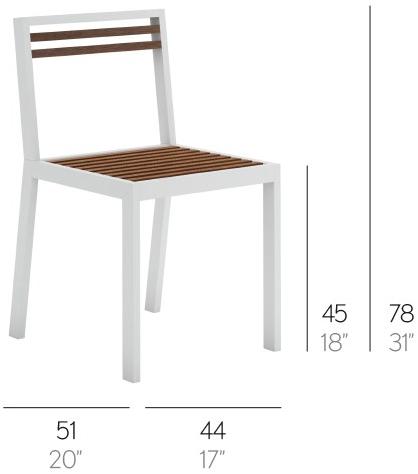 GANDIABLASCO Стул из тика Dna teak sun-id-1506075 - Вид №1