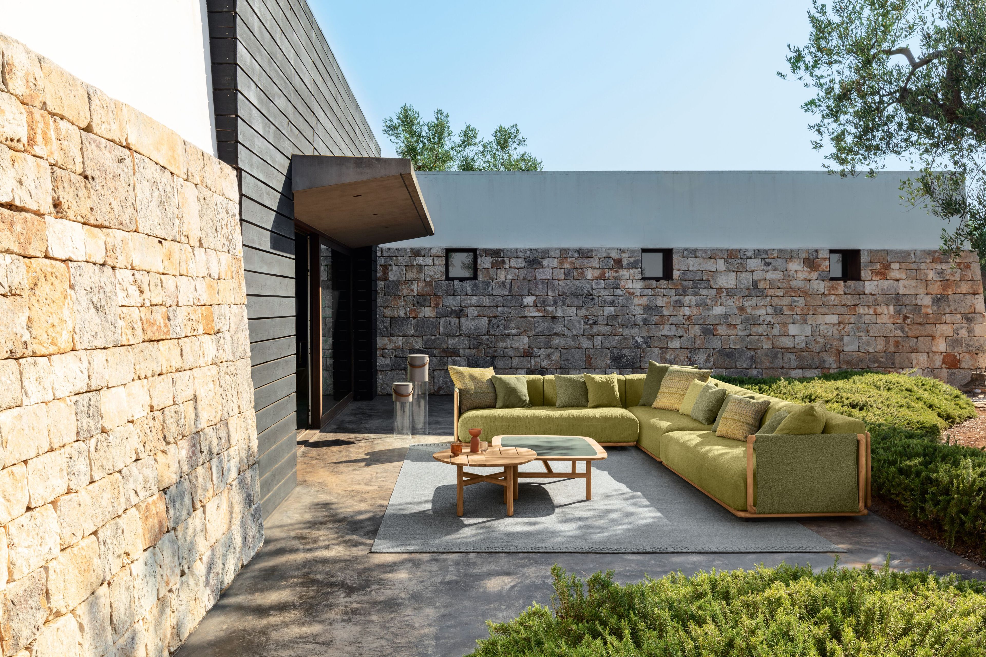 Круглый журнальный столик из тикового дерева Talenti Jun ARCH-00085643 - Вид №1