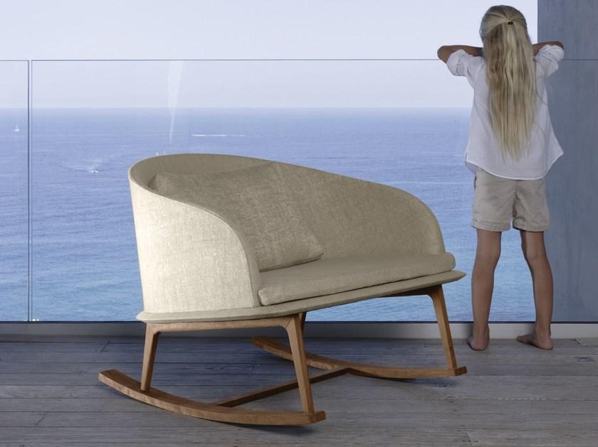 Talenti Кресло-качалка из ткани Cleo teak Clepd - Вид №5