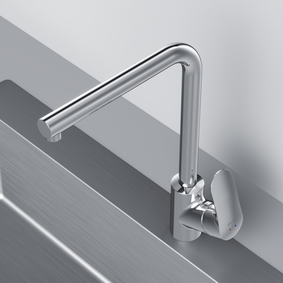 F8005000 смеситель для кухни L-образный излив хром шт. AM.PM Like - Вид №3