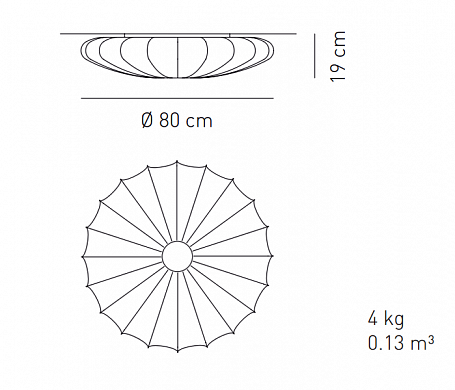 Axolight MUSE PLMUSE80FIXXE27 светильник потолочный AXO LIGHT 101072 - Вид №2