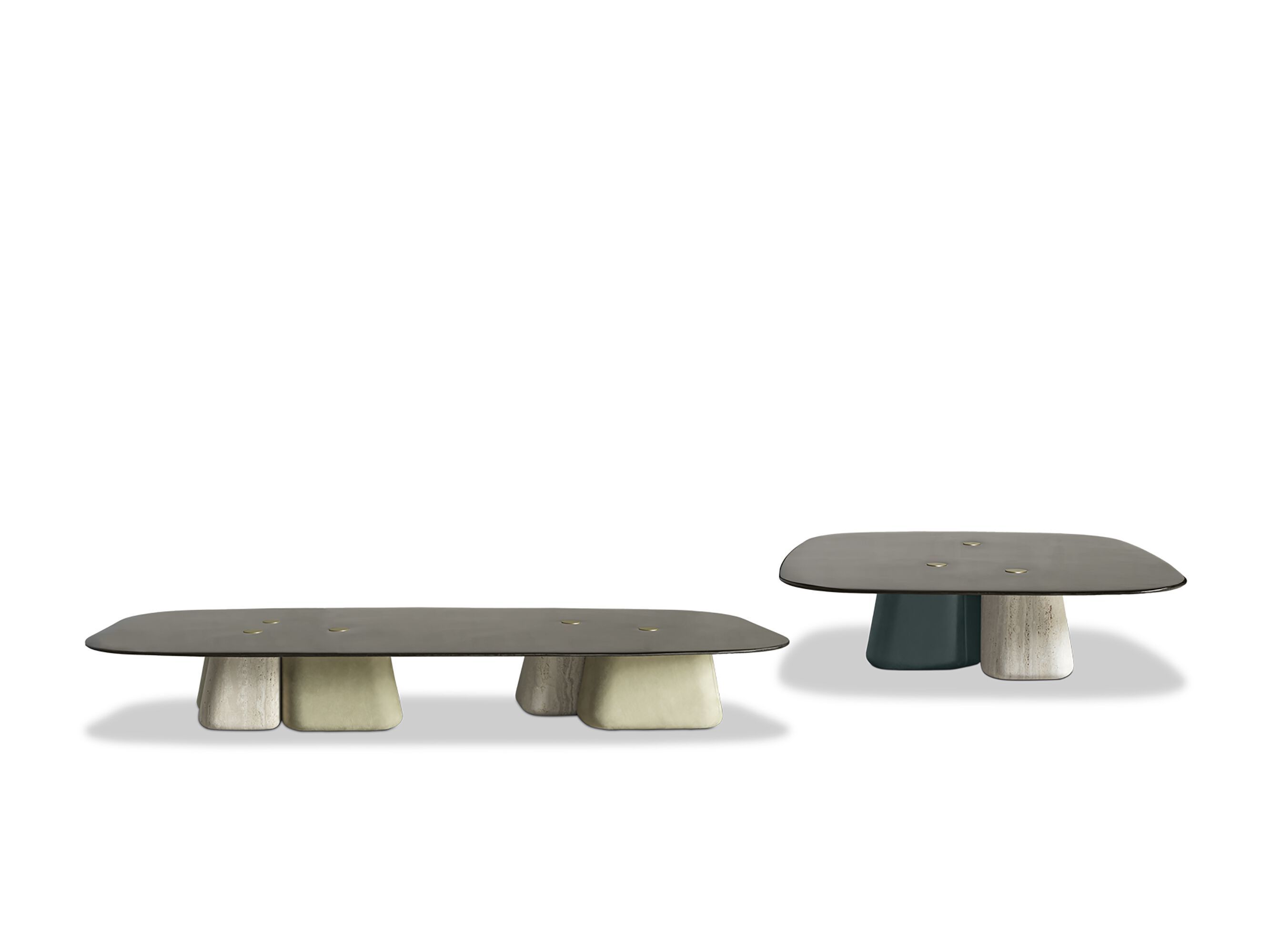 Стеклянный низкий квадратный журнальный столик Baxter Fany ARCH-00076749 - Вид №1