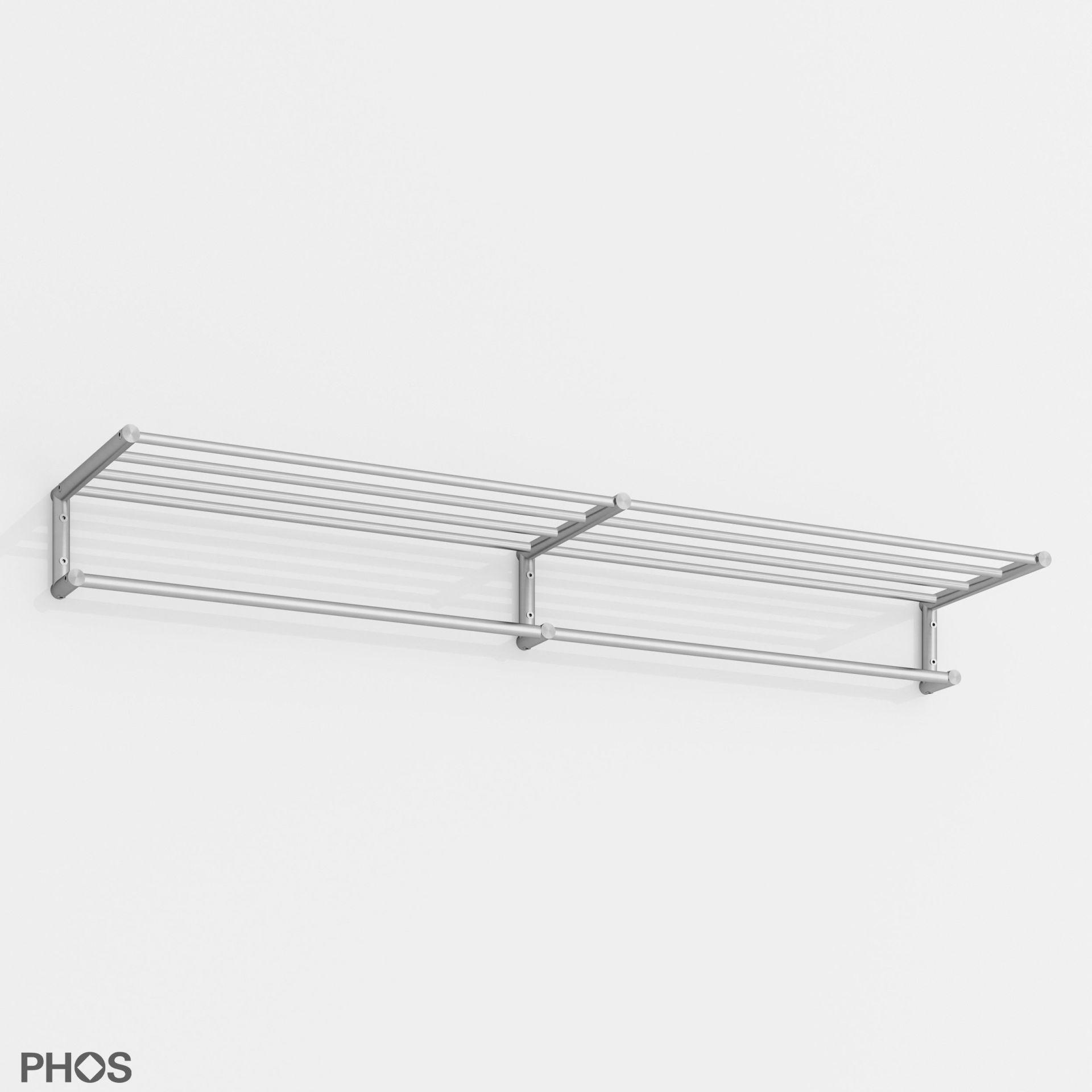 G18-1200 Навесной шкаф g18, широкий, с 5 платяными штангами - ширина 120 см PHOS  - Вид №1