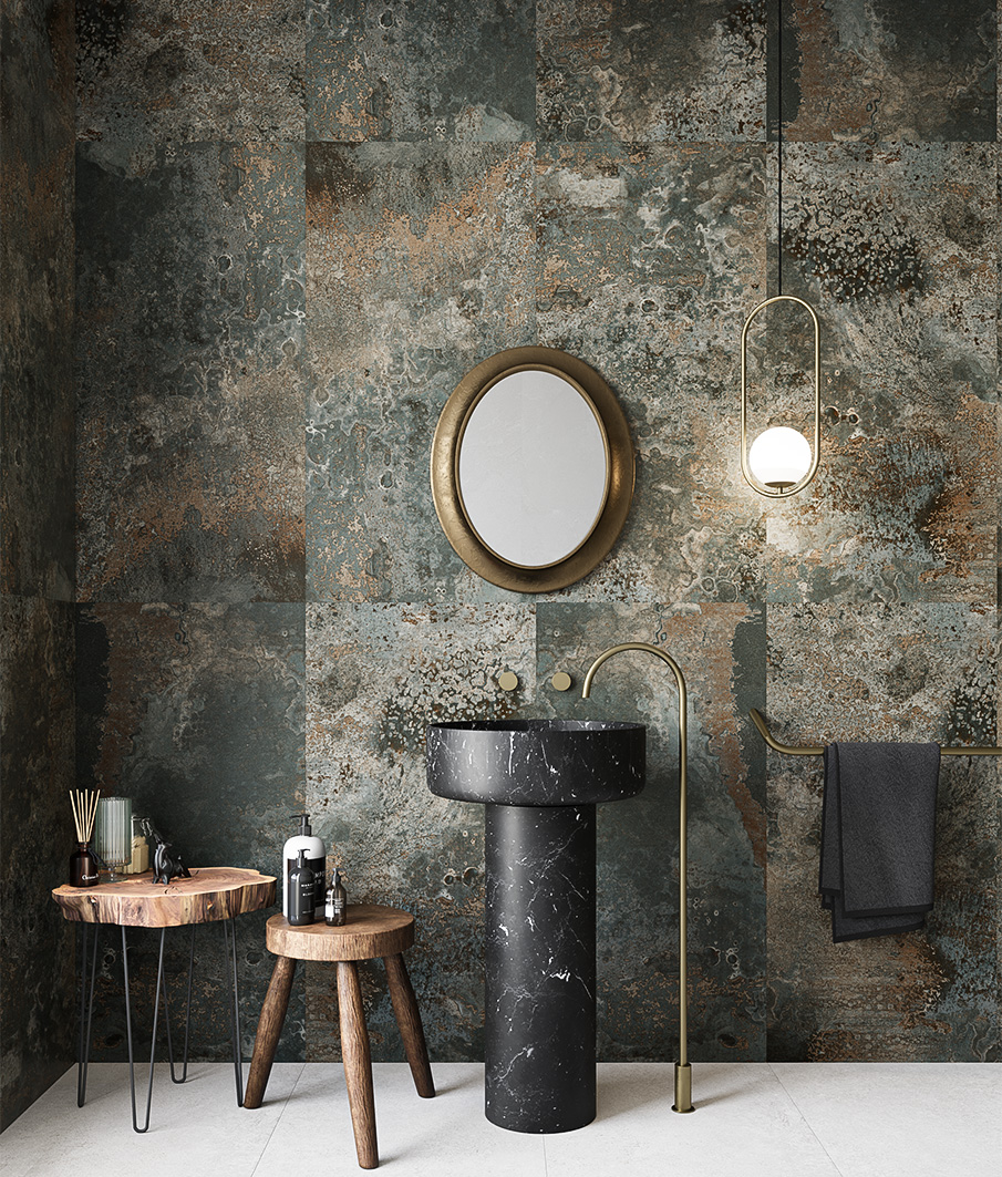 Металлический шепот: керамогранит Staro Metal CRYSTAL GREEN STP-ST359 INCOLOR - Вид №2