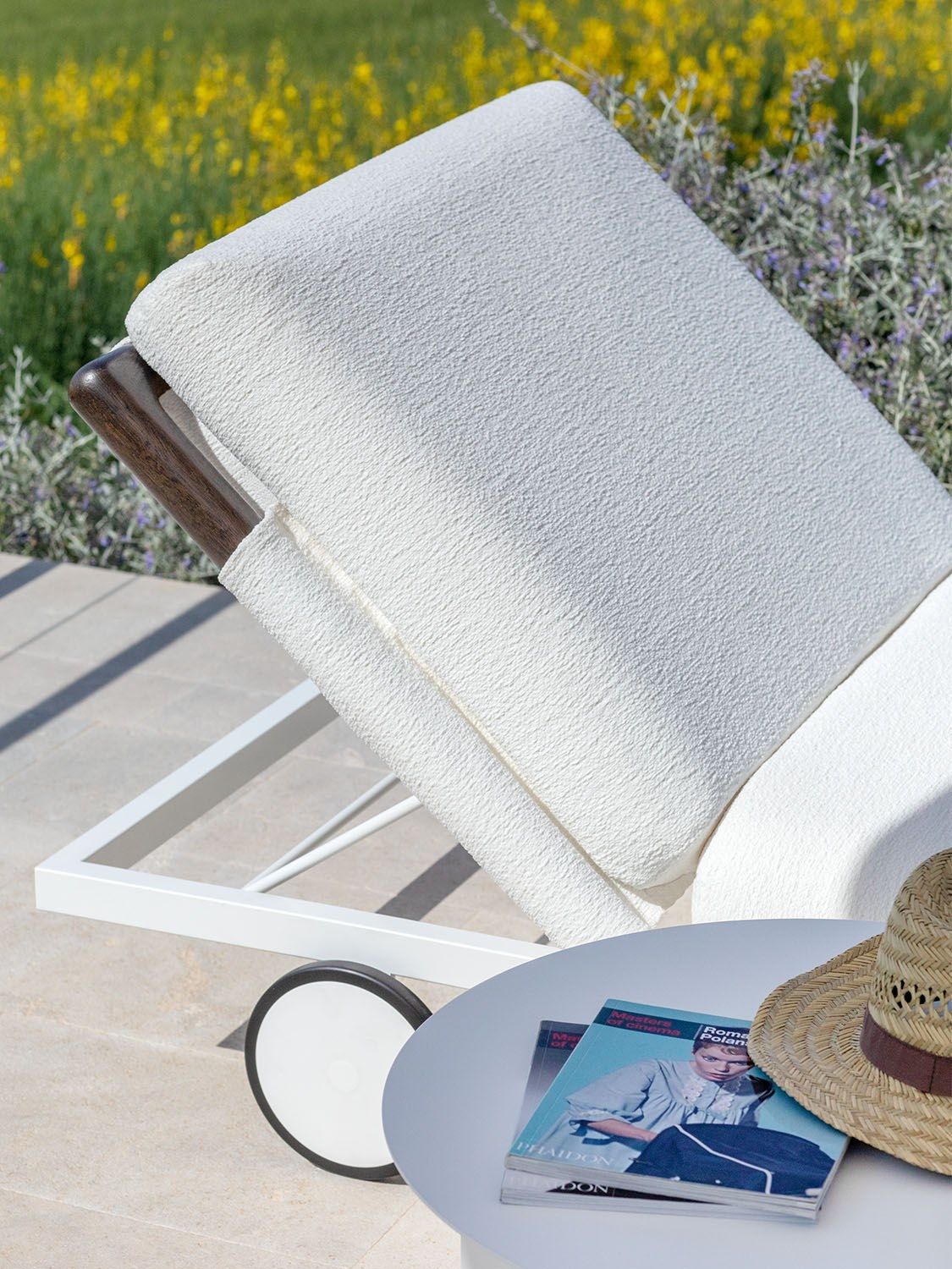 Садовая кровать с откидывающейся спинкой в ироко Flou Гауди ARCH-00148508 - Вид №9