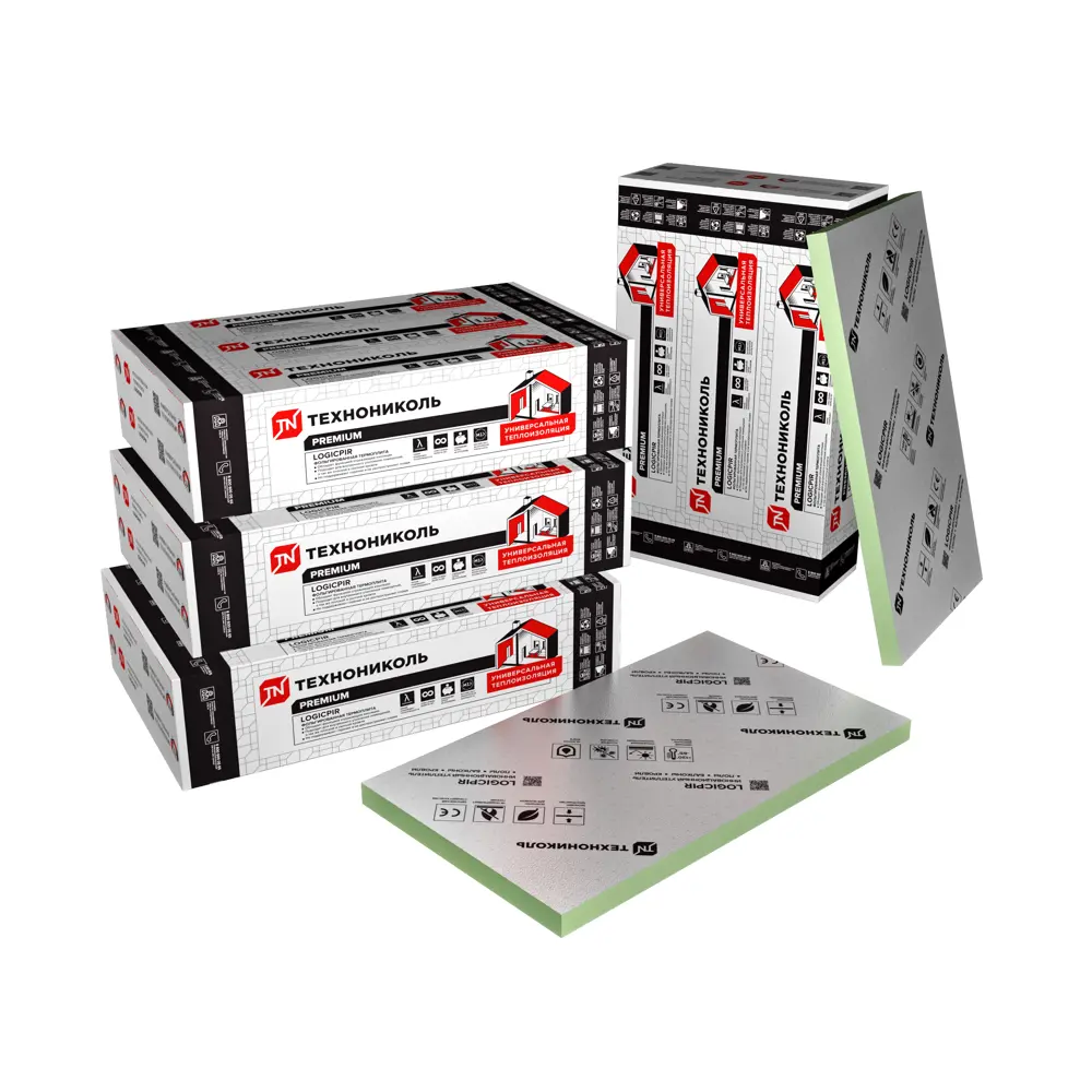 PIR плита 30 мм Технониколь Logicpir 600x1200 мм 0.72 м² STLM-2008942 - Вид №4