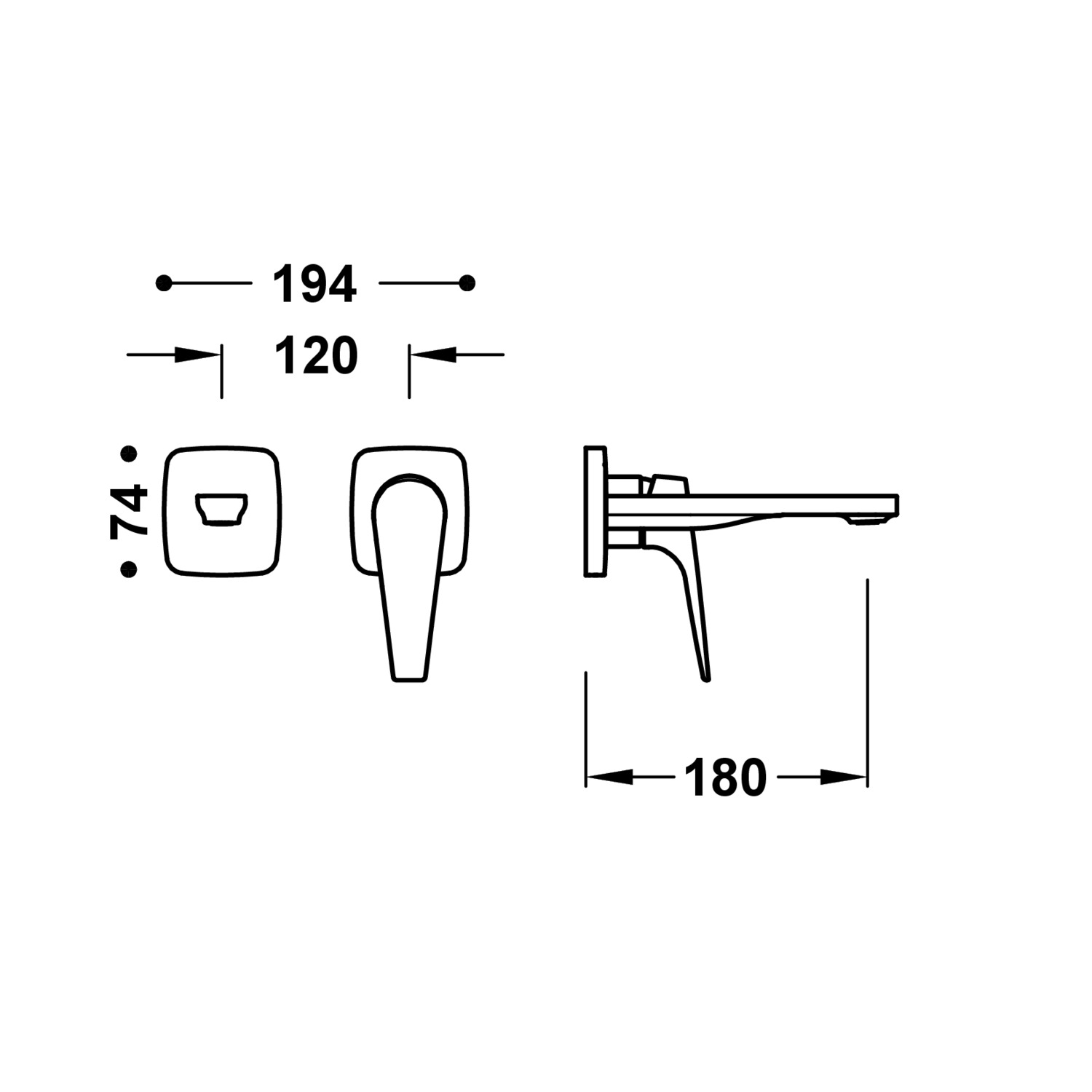 CANIGÓ PLUS Видимая часть для корпуса встраиваемой раковины-21830023 TRES Canigo - Вид №1
