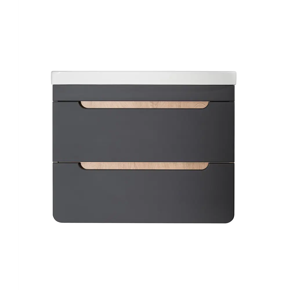 Подвесная тумба Santreyd Окинава для раковины 70 см графит 86516199 Ванная комната STLM-0069524 - Вид №2