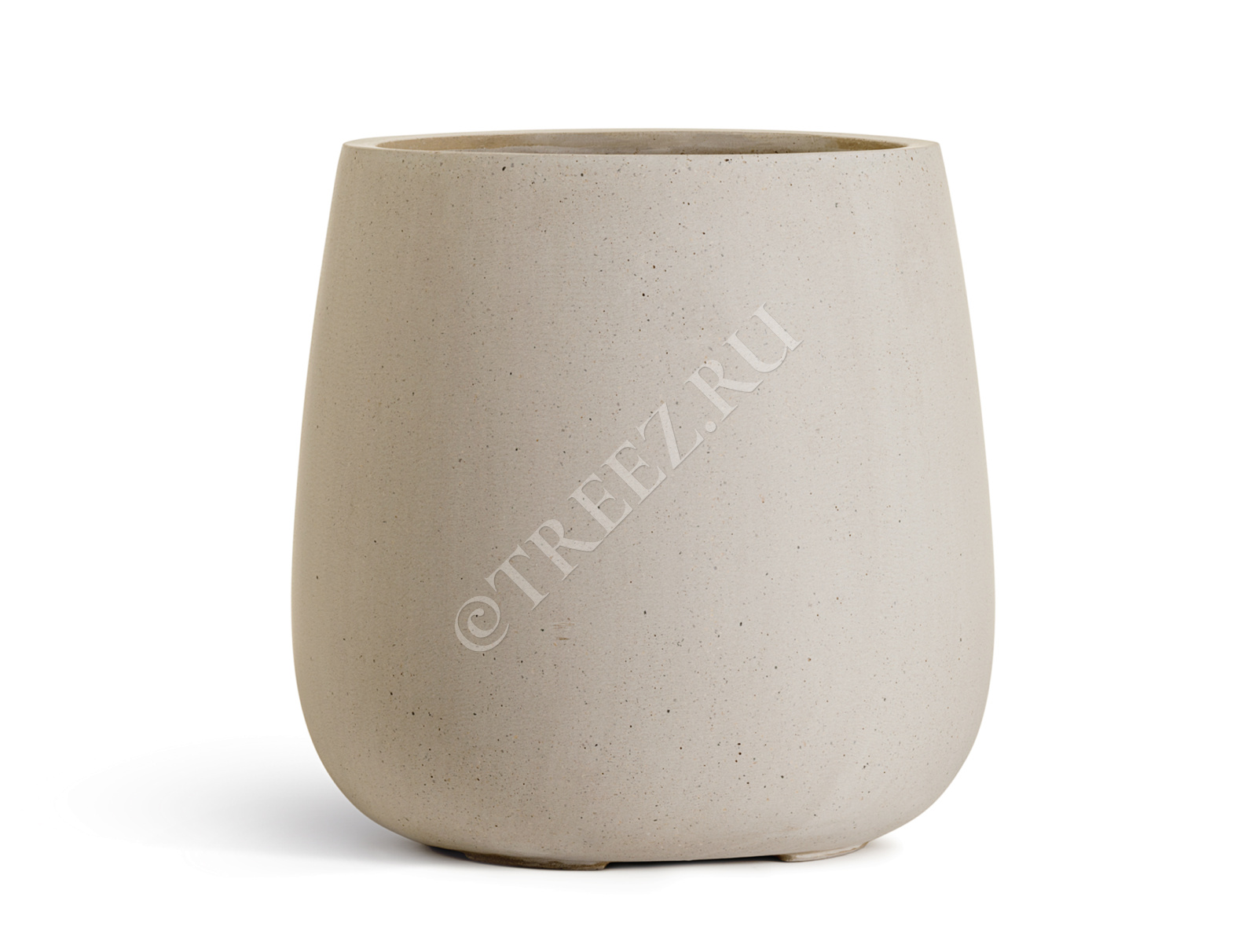 41.3321-02-072-BE-34 Кашпо  Effectory - серия Beton - Design-Чаша - Белый песок Цветочная коллекция  - Вид №2