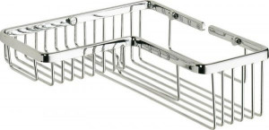 HL037/CR Sanibano, решетка угловая прямоугольная 1-уровневая, цвет хром