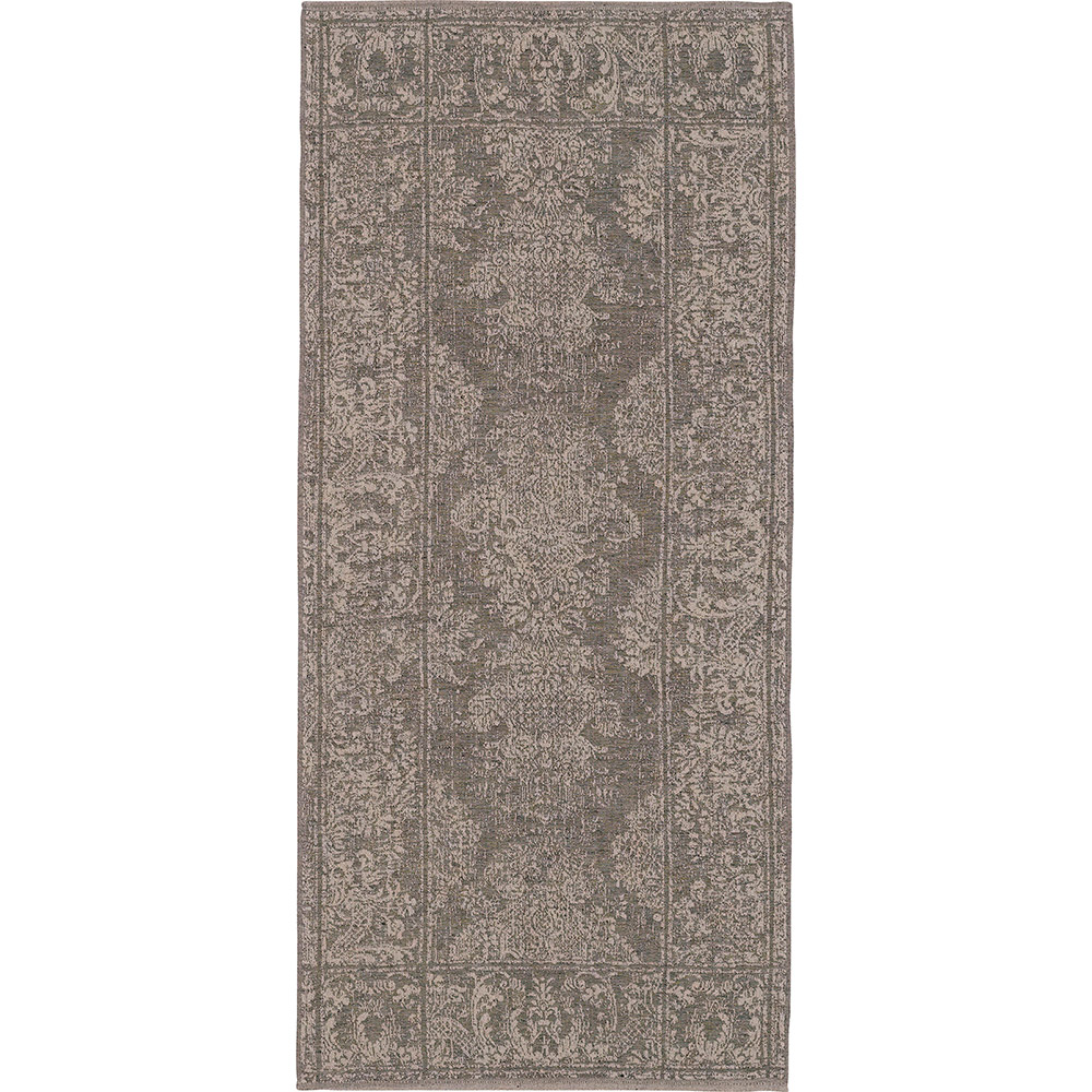 LEI_37_89_150 Скатерть-дорожка, 47/150 серый 100% лен жаккард LEITNER Santreyd 