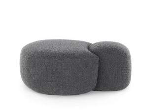 Съемный пуф из ткани