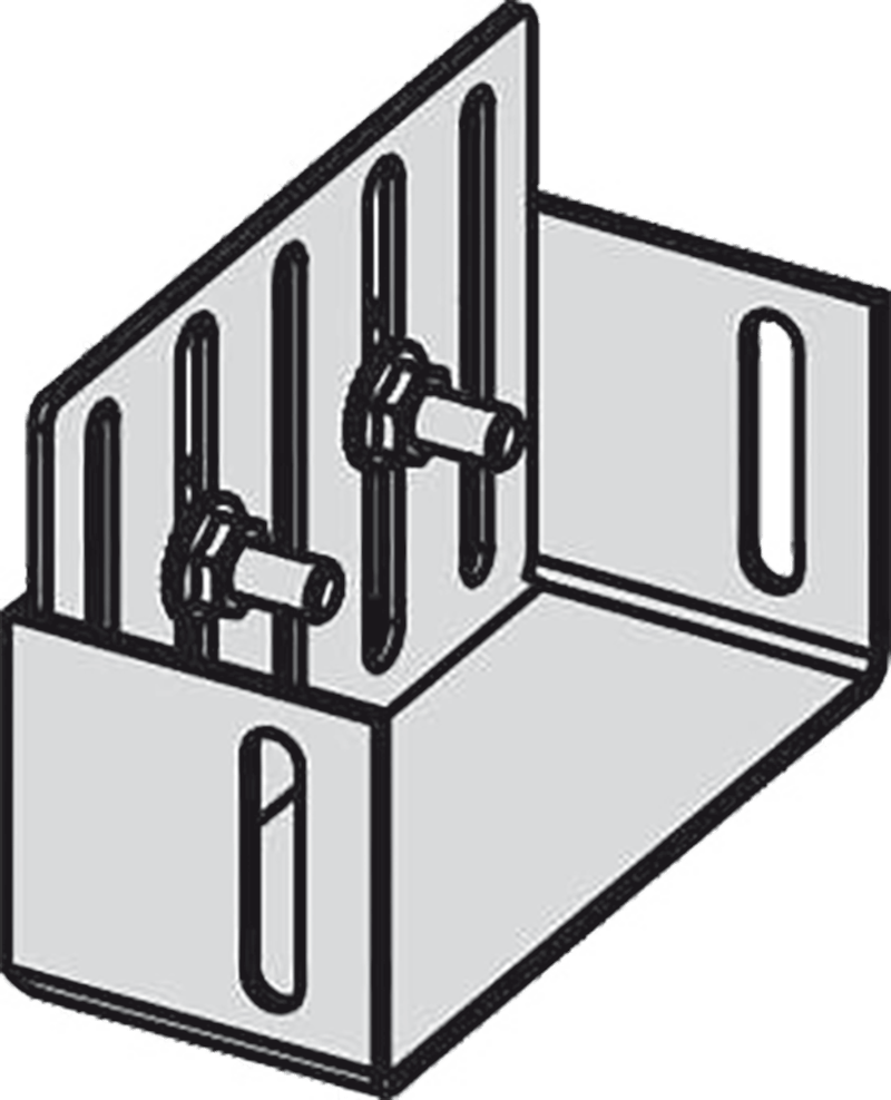 Заглушка для дренажных желобов 75 мм, оцинкованная сталь ALCAPLAST ADZP003 - Вид №1