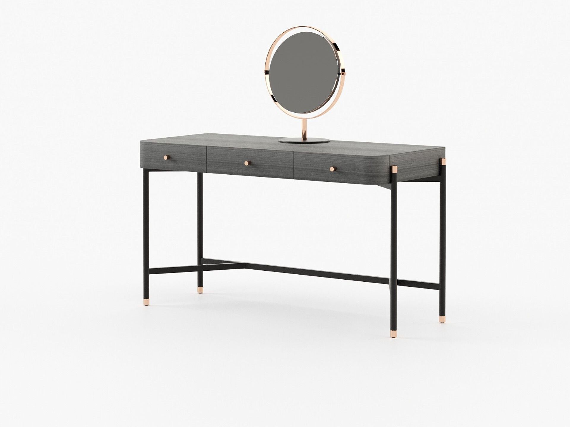 Туалетный столик из нержавеющей стали и дерева Laskasas Rosie ARCH-00007718 - Вид №4